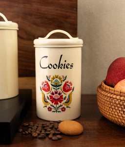 Elan Metal Cookies Kitchen Canister Jar