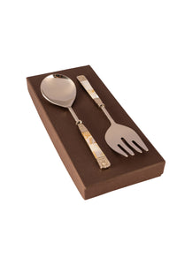 Mother of Pearl Salad Server Set MOP