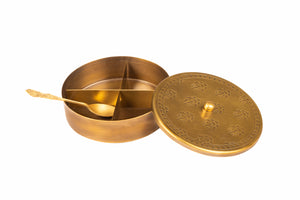 Khatir Brass Mukhwas Box