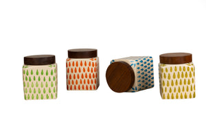 Rainbow Ceramic Airtight Jars