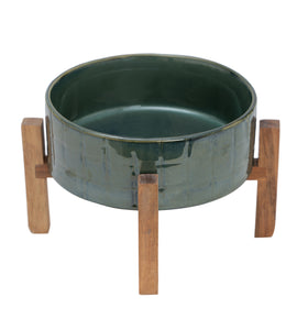 Artisan Studio Bowl with Wood Stand