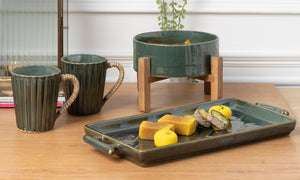 Artisan Studio Ceramic Green Platter