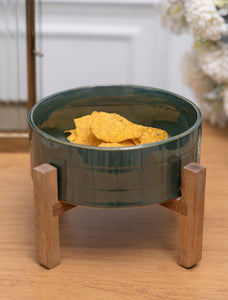 Artisan Studio Bowl with Wood Stand