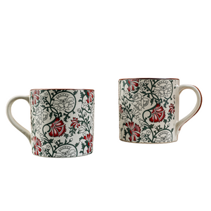 Kalamkaari Ceramic Mugs (Set of Two)