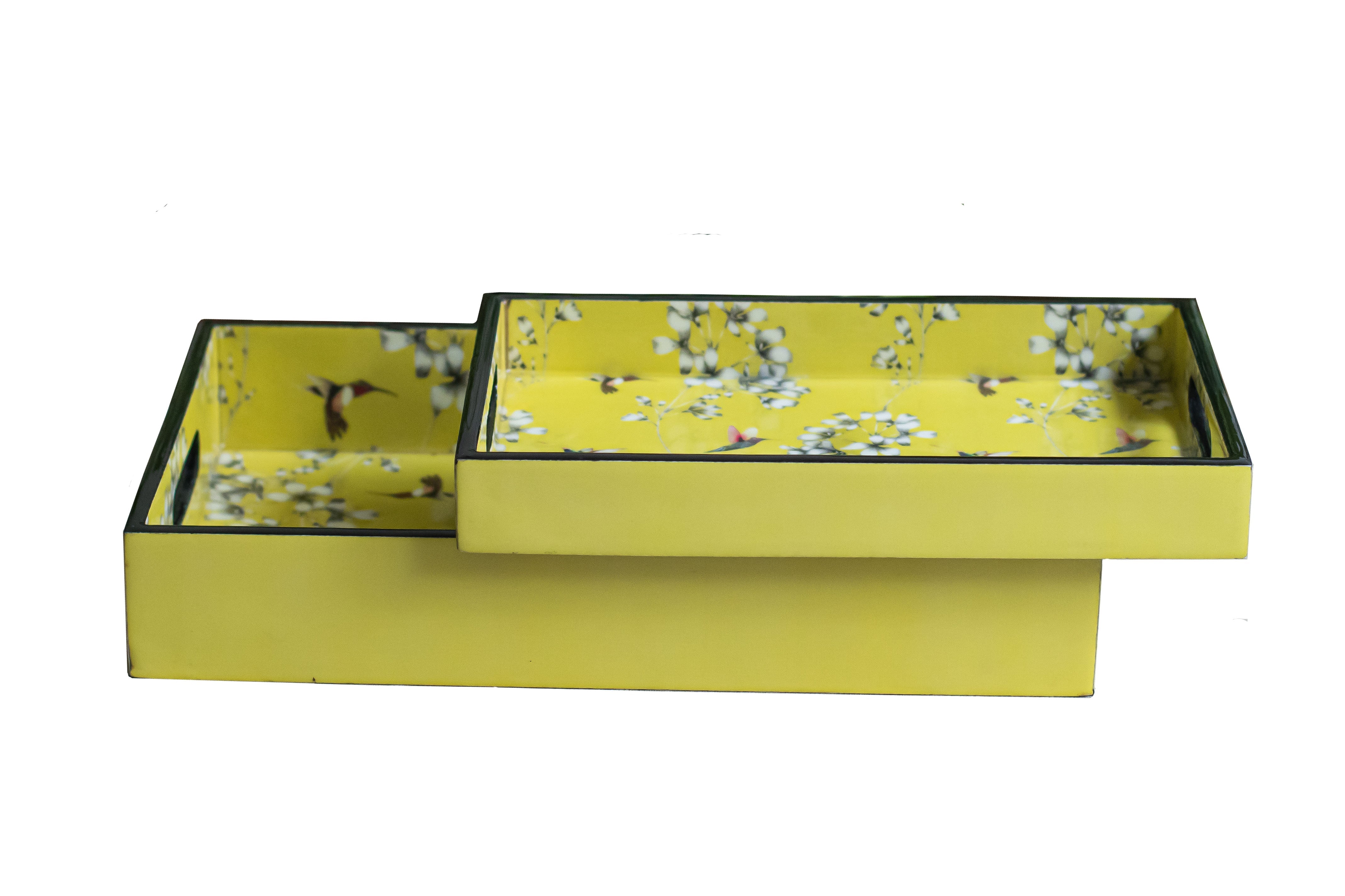Hummingbird Trays (Set of Two)