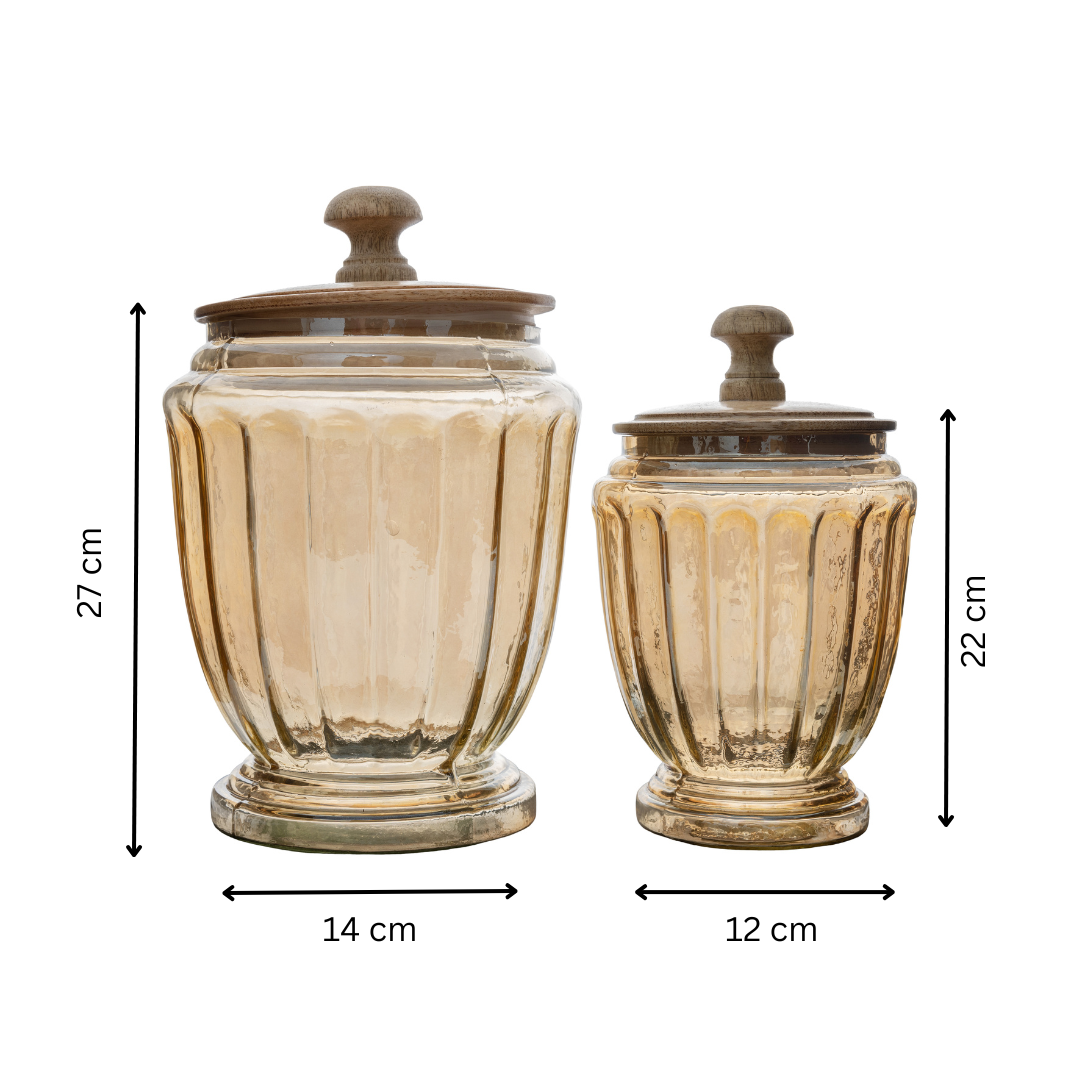 Vintage Vibe Airtight Glass Jars