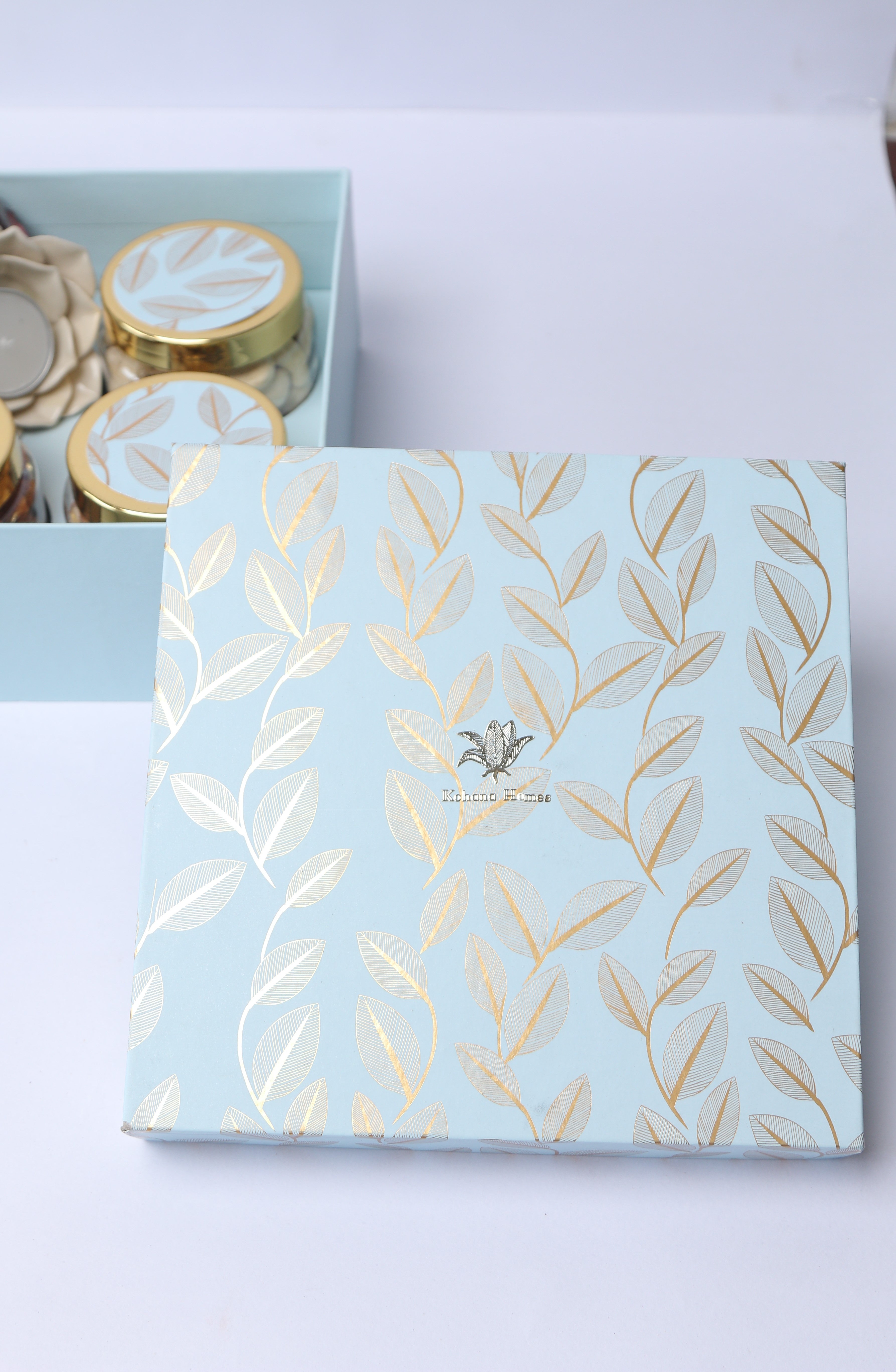 Gold Leaf Lotus-Diwali Festives-Gift set
