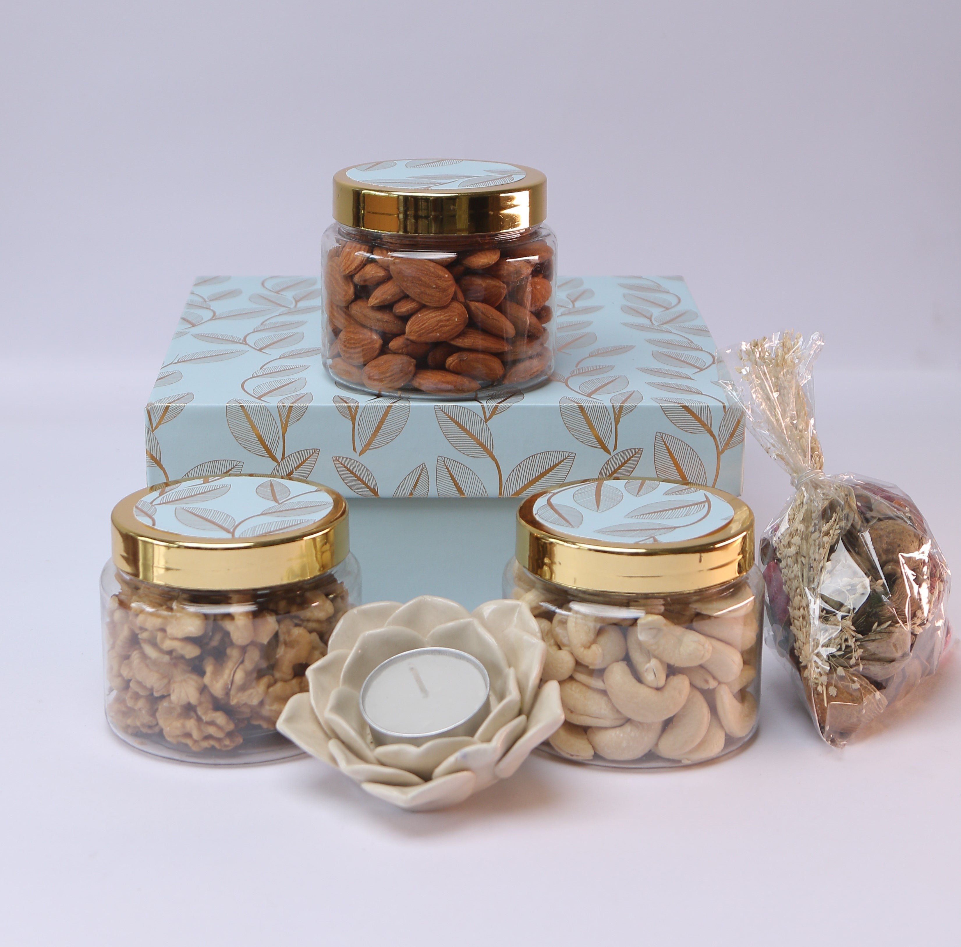 Gold Leaf Lotus-Diwali Festives-Gift set