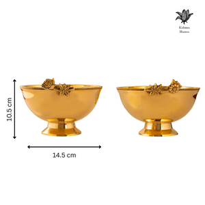 Brass Floral Bowls