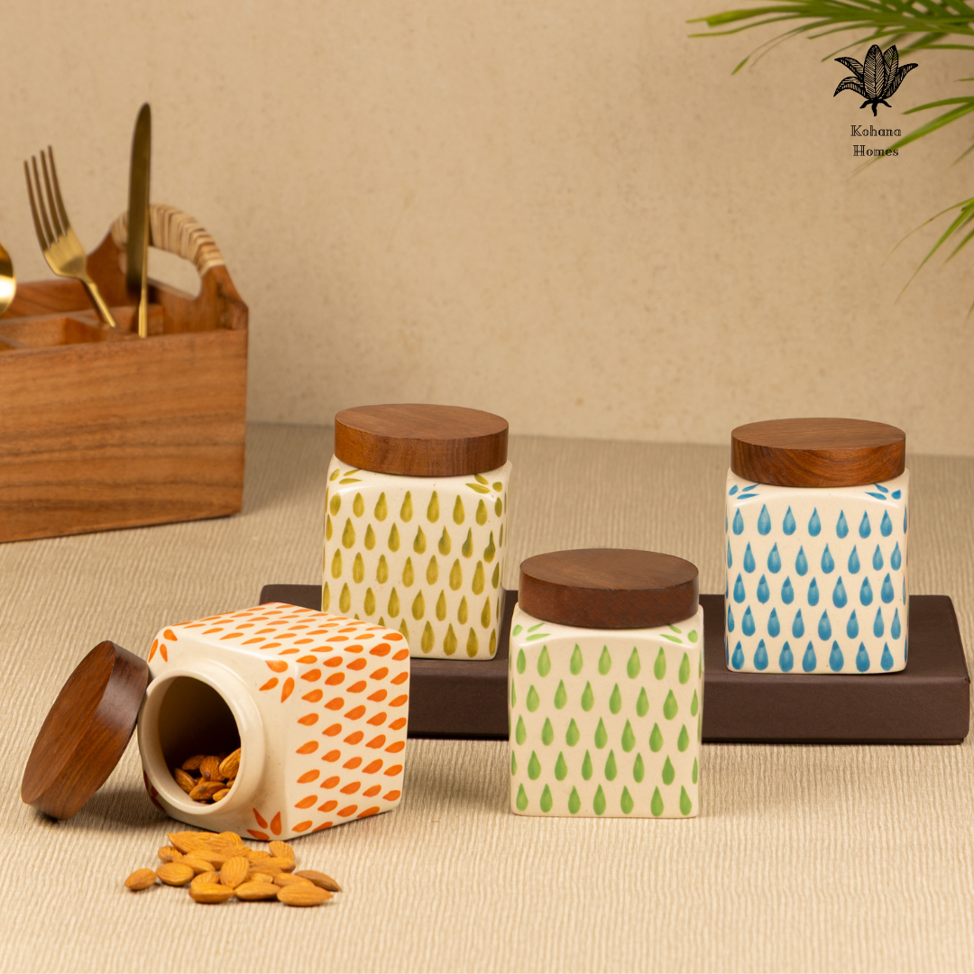 Rainbow Ceramic Airtight Jars