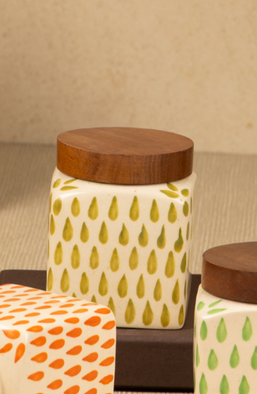 Rainbow Ceramic Airtight Jars