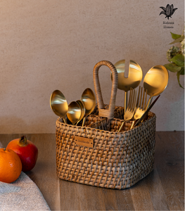 Handmade Rattan Spoon Holder