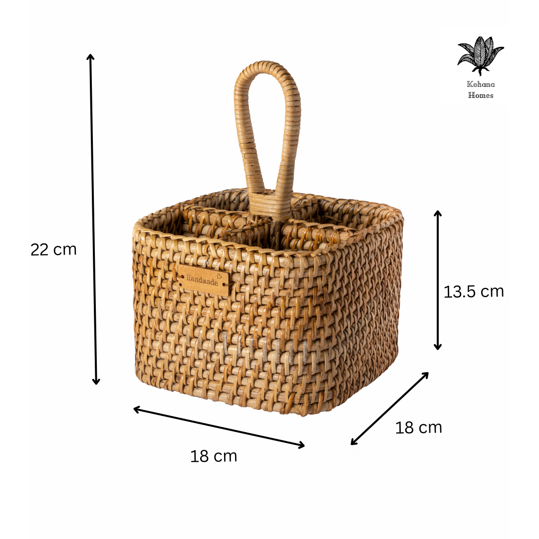 Handmade Rattan Spoon Holder