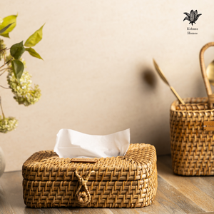 Handmade Rattan  Tissue Box