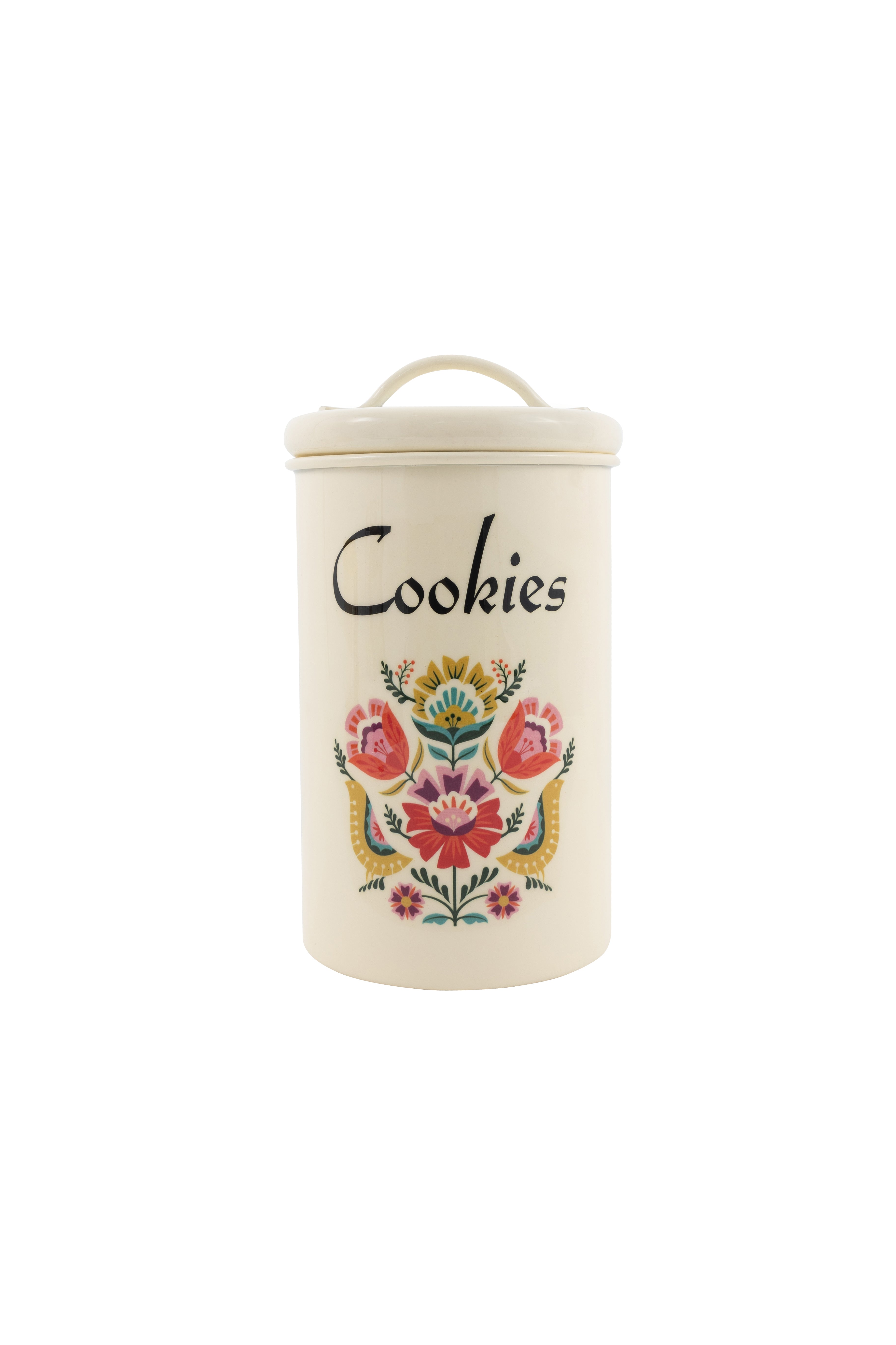 Elan Metal Cookies Kitchen Canister Jar