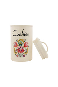 Elan Metal Cookies Kitchen Canister Jar