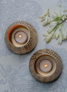 Karigari Jali Votive Holder (Set of Two)