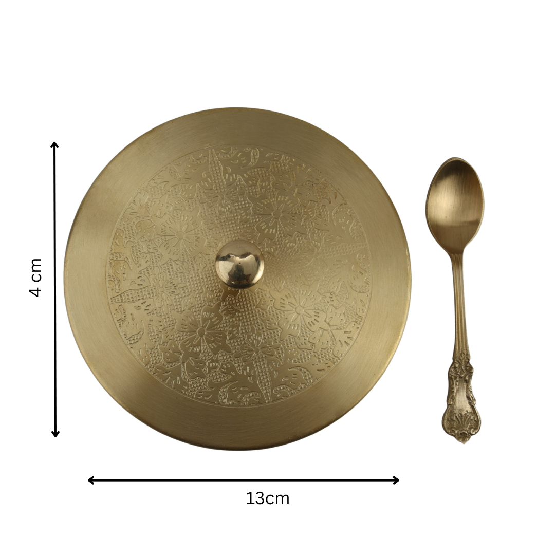 Brass Segmented Mukhwas box