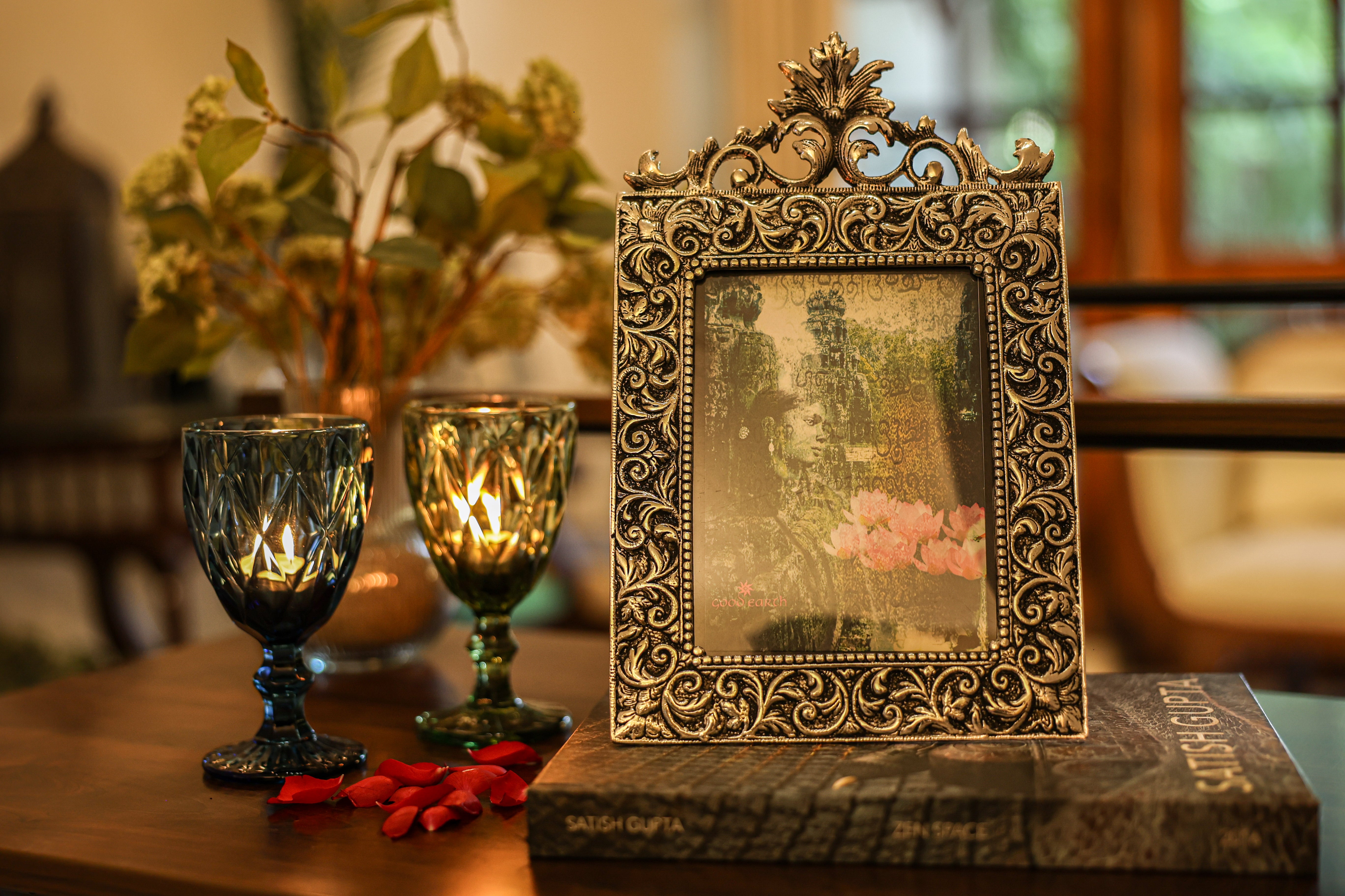 Regalia German Silver Metal Photo Frame