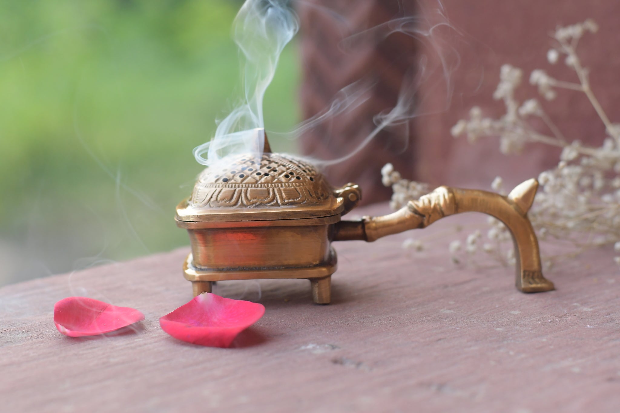 Brass Incense burner with handle
