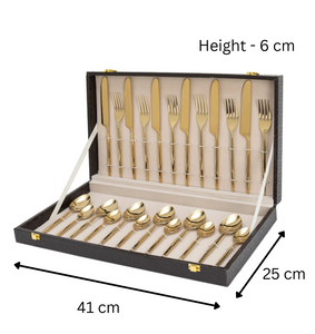 Luxe Gold Dinner Cutlery (Set of Twenty Four)