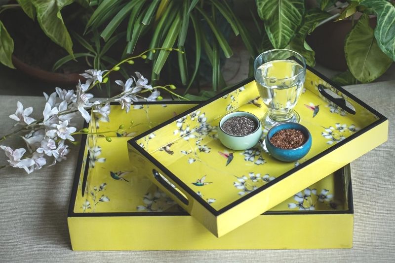 Hummingbird Trays (Set of Two)