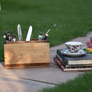Wooden Cutlery Holder