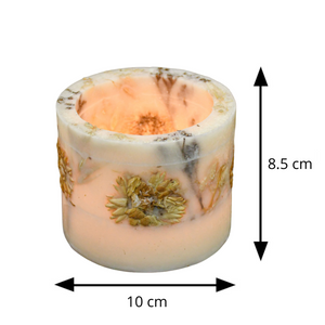 Dry Flower Wax Votive Holder