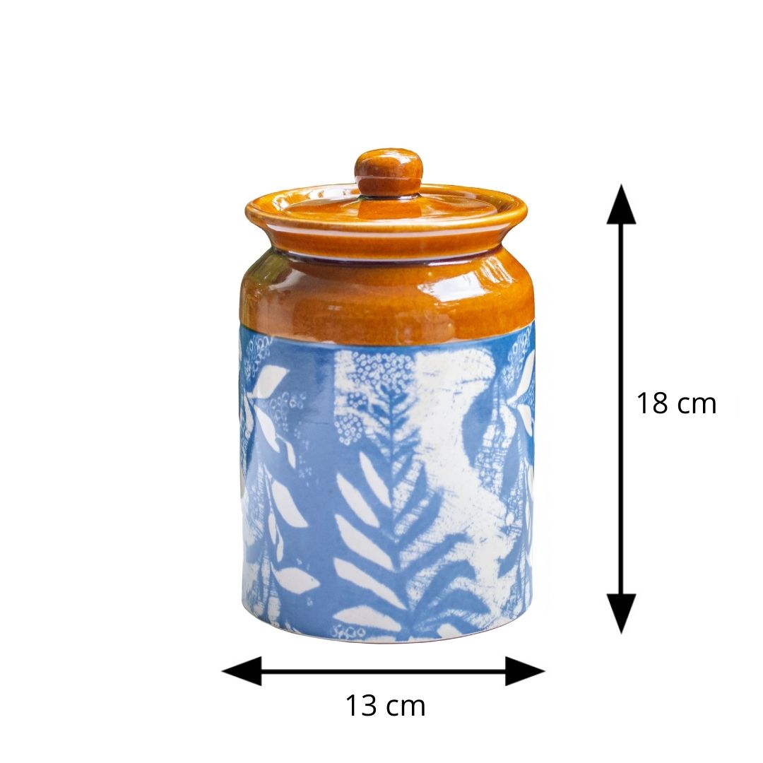 Indigo Ceramic Jar