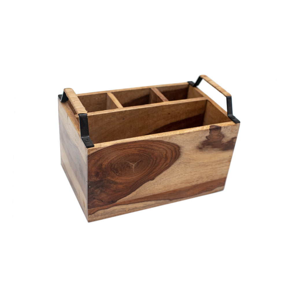 Sheesham Cutlery Caddy