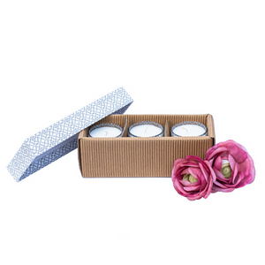Glass Votive Candles in Gift Box