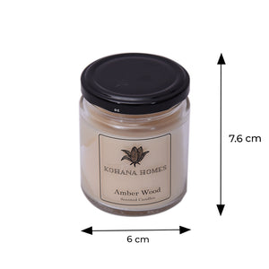Amber Wood Jar Candle