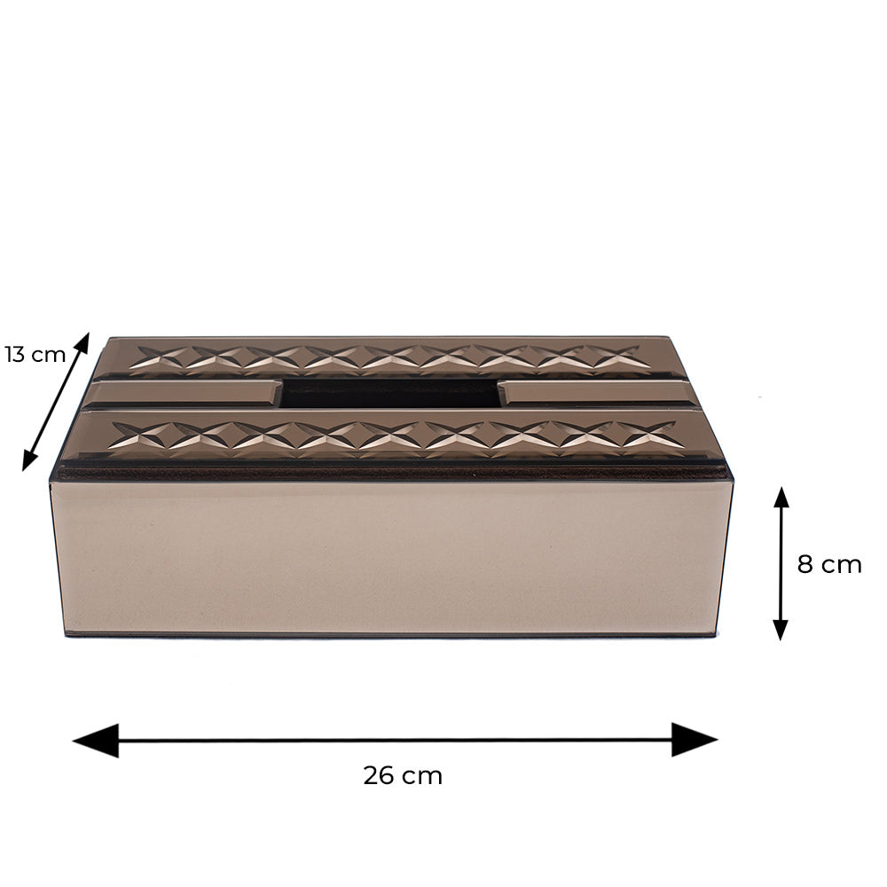 Diamond Glass Tissue Box