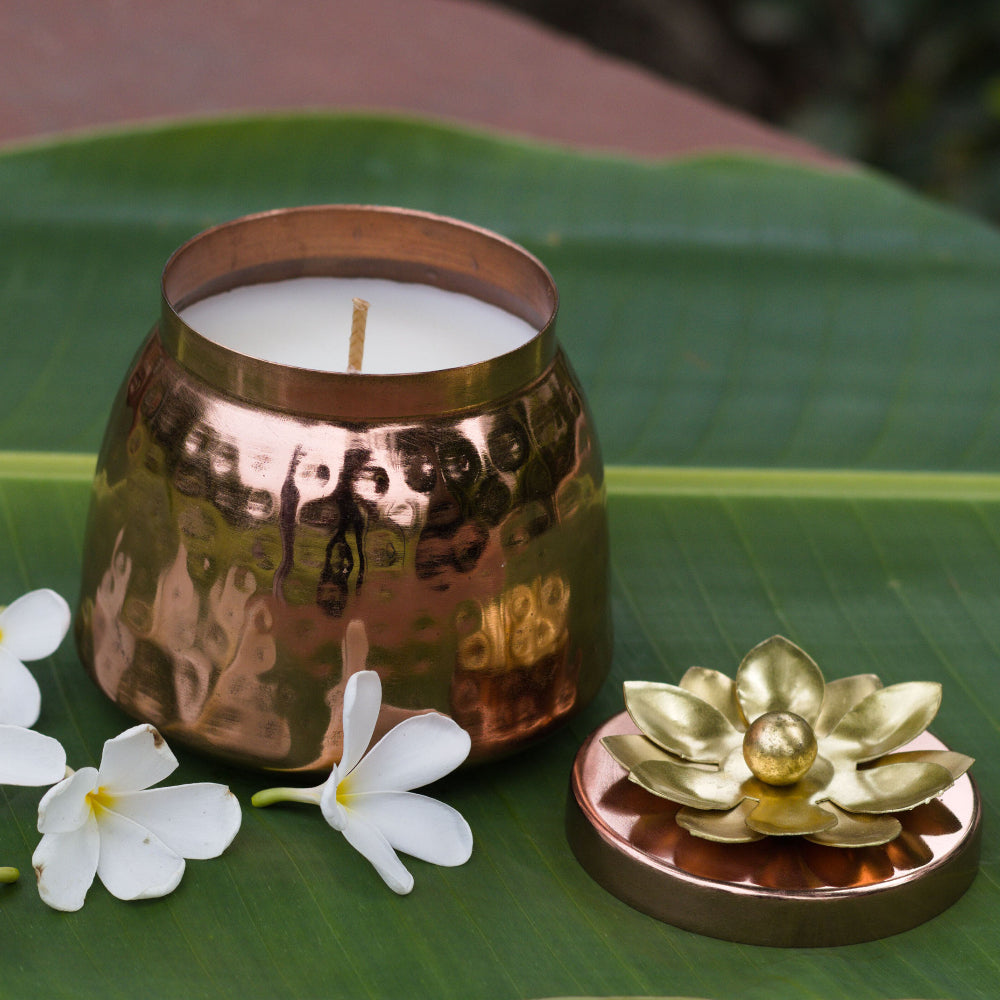 Copper Plated Candle