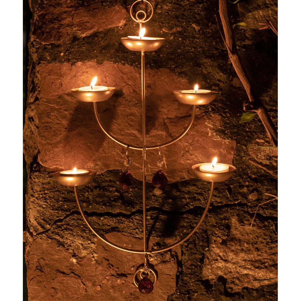 Noor Glow warm Wall Mount  Tealight Votive Holder