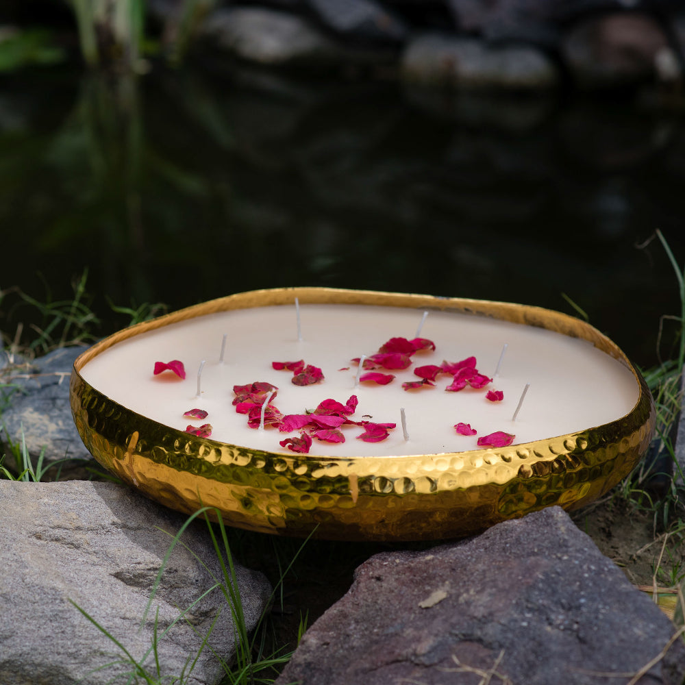 Gold Urli Candle